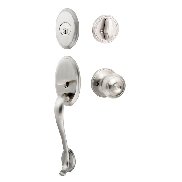 Sure-Loc Hardware Sure-Loc Hardware Aspen Handleset, Juniper Handleset Trim, Satin Nickel AN507-JN 15 - main